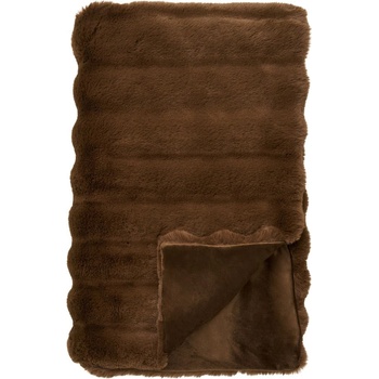 House Nordic Кафяво одеяло от изкуствена кожа 130x180 cm Galena - House Nordic (3971016)