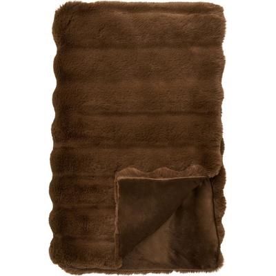 House Nordic Кафяво одеяло от изкуствена кожа 130x180 cm Galena - House Nordic (3971016)
