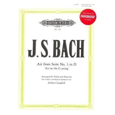 Air + CD husle a klavír Orchestersuite 3 D-Dur BWV 1068 od Bach Johann Sebastian