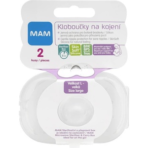 MAM ИМАМ КАПСУЛИ ЗА КЪРМЕНЕ 2 бр. , размер l (23 мм)