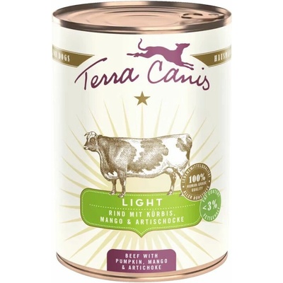 Terra Canis Light Beef with pumpkin mango & artichoke 400 g