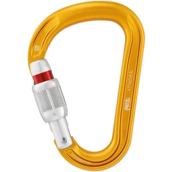 Petzl Карабинер Petzl Attache HMS с кръгло сечение и предпазител за заключване, жълт (M038AA00)