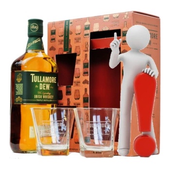 Tullamore Dew 40% 0,7 l (darčekové balenie 2 poháre)