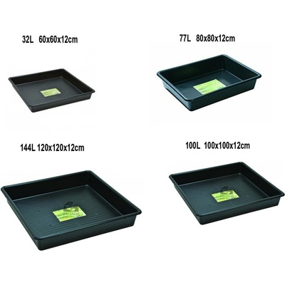 Garland podmiska plast Square Tray Black 80 x 80 x 12 cm – Sleviste.cz