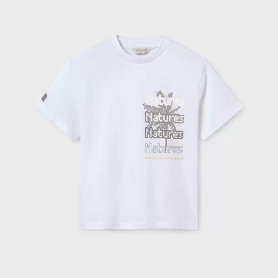 MAYORAL Тениска "nature" в бяло за момче Mayoral
