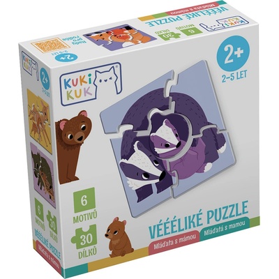 Efko KukiKuk Véééliká puzzle Mláďata s mámou