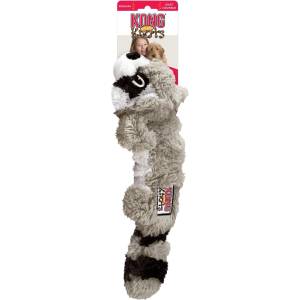KONG Scrunch Knots Racoon Medium/Large - Забавна играчка за кучета , плюшен енот - 37 см