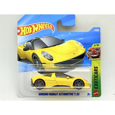 Mattel Hot Wheels Gordon Murray Automotive T 33 žlutý – Hledejceny.cz