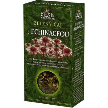 Grešík Zel. čaj s echinaceou z.č. Čaje 4 světadílů 70 g