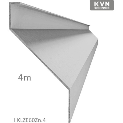 Z-profil-lamela L-4000mm, 23x75x30x1,5mm s vyztuženou hranou 10mm, zinkovaný plech, použití pro plotovou výplň v kombinaci s KU60Zn a profilem 60mm, cena za 4m kus