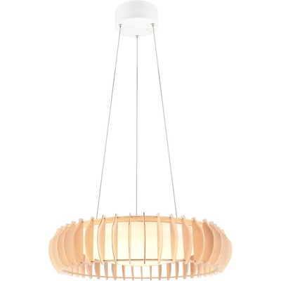 TRIO LED висяща лампа в бял и естествен цвят ø 60 cm Monte - Trio (R32171930)