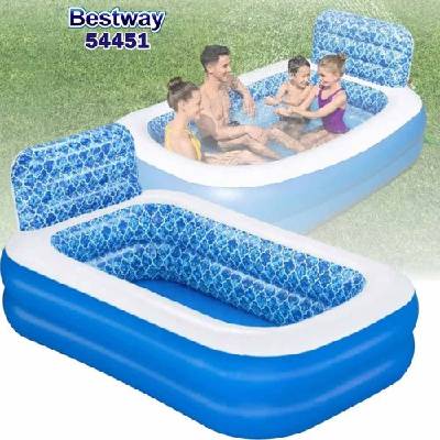 Bestway Басейн надуваем, 229x152x96 см, Bestway 54451 Waterfall Oasis Sprikler, вградена пръскалка (54451 Waterfall Oasis Sprinkler)