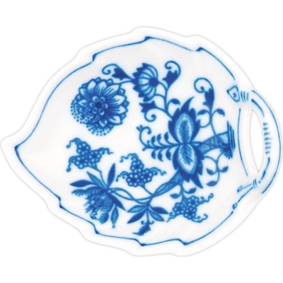 Český porcelán Dubí Mísa list cibulák 22 cm