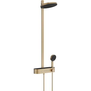 Hansgrohe Pulsify S - Душ комплект с термостат, диаметър, 26 cm, 3 струи, четкан бронз 24240140 (24240140)