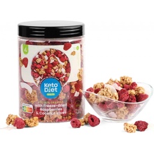 KetoDiet Proteínová granola – s lyofilizovanými malinami a plátkami kokosu 250 g