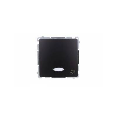 Simon Basic Button bell with LED illumination (module) 10AX, 250V, quick connect, black BMD1L. 01/49