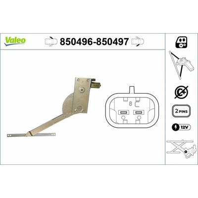 Zvedací zařízení oken VALEO 850496 850496