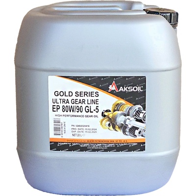 Aksoil gold series ultra gear line ep 80w-90 gl-5 20l
