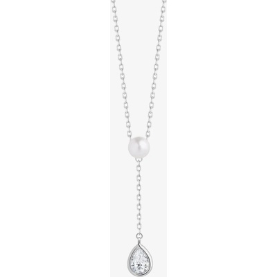 Preciosa Stříbrný pure pearl s pravou říční perlou 5336 00