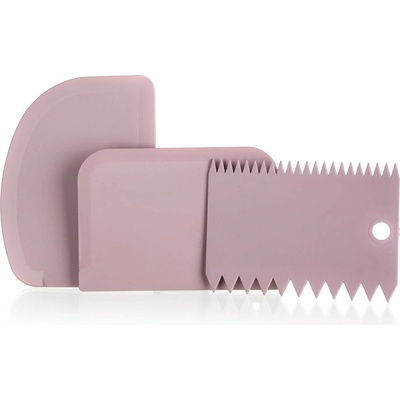 Stěrka pekařská CULINARIA plastová, RŮŽ sada 3díl.