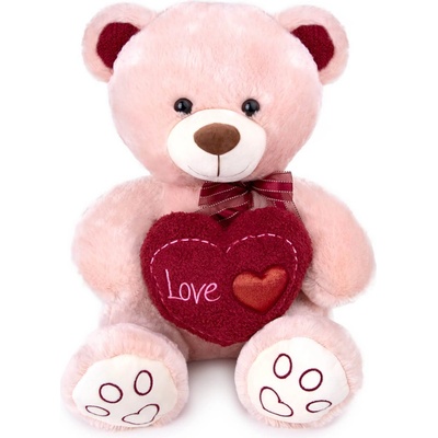 Amek Toys ПЛЮШЕНО МЕЧЕ СЪС СЪРЦЕ 40 СМ ЕКРЮ/БЕЖОВО