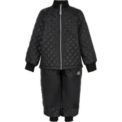 Mikk-Line Mikk Line dětské termo kalhoty s bundou Black 4205