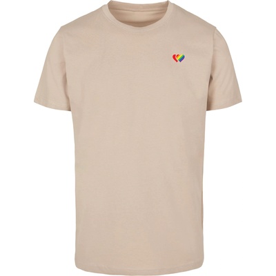 Mister Tee Тениска Double Hearts Pride Tee sand XXLUB-MT3362-00208 - Тъмносив, размер M