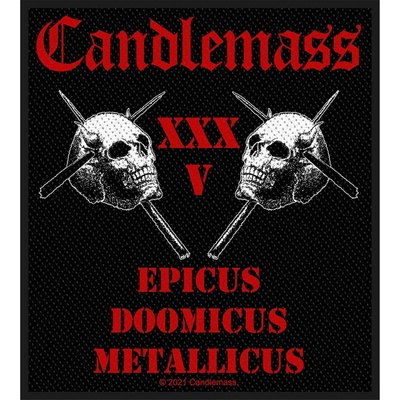Nažehlovačka Candlemass - Epicus 35th Anniversary
