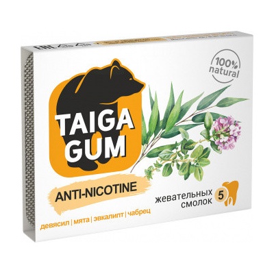 TAIGA GUM ANTI NIKOTÍNOVÉ žuvačky 8ks
