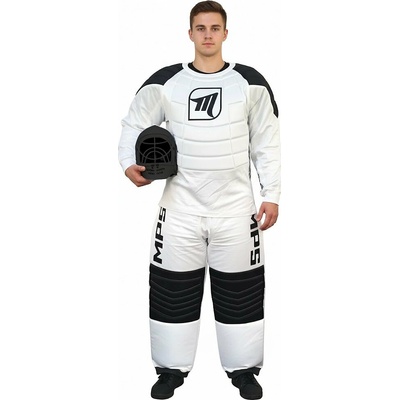 MPS Goalie set White with HELMET biela / čierna