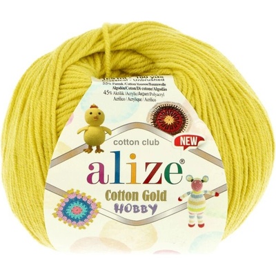Alize Cotton Gold Hobby New 688 zeleno žltá