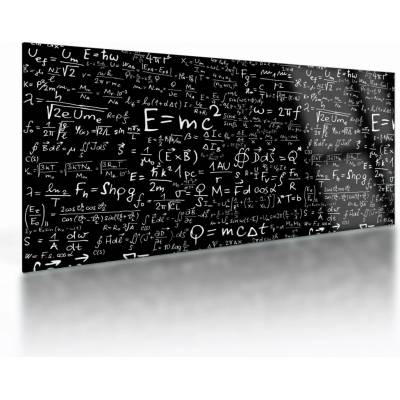 Skleněný obraz - Matematika, jednodílný 100x50 cm na skle – Hledejceny.cz
