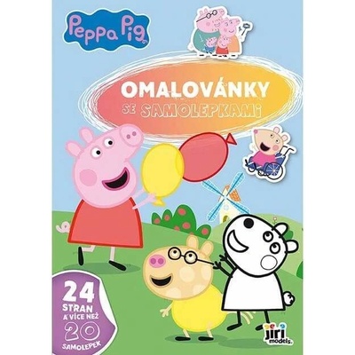 Jiri Models Nakladatelství Omalovánky se samolepkami Prasátko Peppa