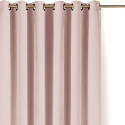 Svetloružový zamatový dimout záves 200x300 cm Velto – Filumi