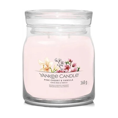 Yankee Candle Pink Cherry & Vanilla типична свещ средна 368 гр