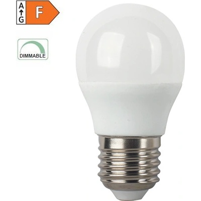 Diolamp SMD LED žárovka matná Ball G45 7W/230V/E27/3000K/700Lm/230°/Dim