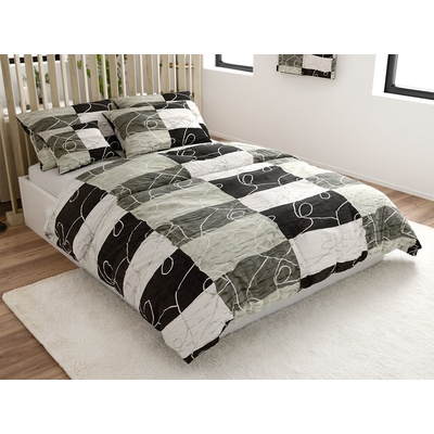 Textilomanie krep obliečky KASPARO BLEND sivé 70x90 140x200