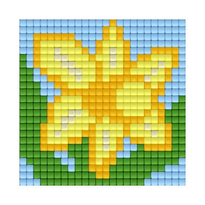 Bright Toys Мозайка с пиксели Bright Toys, 24x24 пиксела - Нарцис (BT24012)