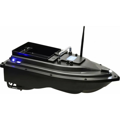KIK KX3307 RC Zakrmovací zavážecí rybářská loď 12000 mAh, 500 m černá