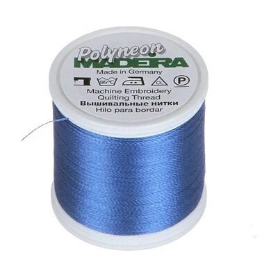 Vyšívací nitě PES Madeira Polyneon (400m) barva 1775 true blue
