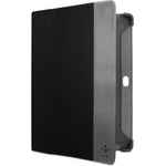 Belkin Cinema Stripe Folio - кожен калъф и поставка за Samsung Galaxy Tab 10.1 (2) (черен)