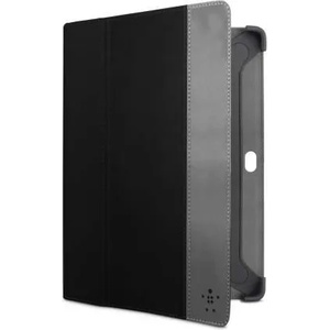Belkin Cinema Stripe Folio - кожен калъф и поставка за Samsung Galaxy Tab 10.1 (2) (черен)