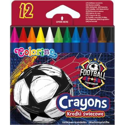 Colorino R21740PTR Football sada voskovek 12 ks