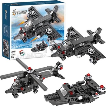 Cogo Vojenský bitevní letoun 3v1 177 ks