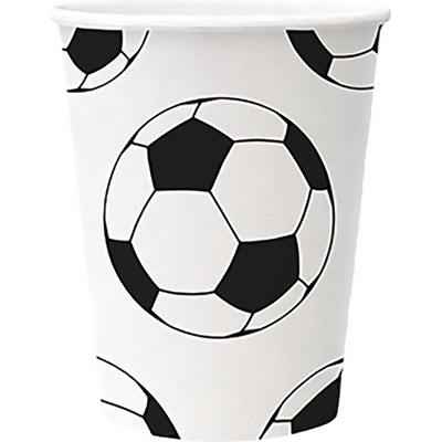 JUNIOR Хартиена чаша за еднократна употреба JUNIOR с футболна шарка 2, 5 dl 8 бр. PC8003500 (PC8003500)