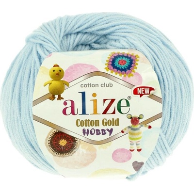 Alize Cotton Gold Hobby New 513 bledo modrá