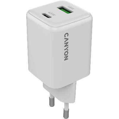 charger CU45AC GaN 45W 1xPD 1xQC EU White (CNS-CUW45AC)