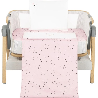 KikkaBoo Бебешки спален комплект 5 части KikkaBoo - Bear with me, Pink, за мини кошара (41101050069)