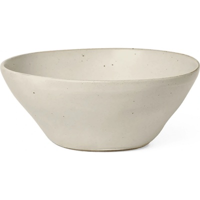 Ferm Living Jídelní mísa Flow kamenina bílá 14,5 cm