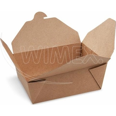 Wimex Food box PAP PE nepremastiteľný kraft `S` 110 x 89 mm 700ml